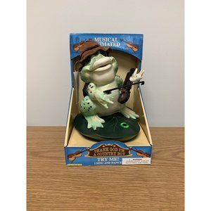 RARE DAN-DEE "Thank God I'm a Country Boy" MUSICAL ANIMATED FROG In Original Box